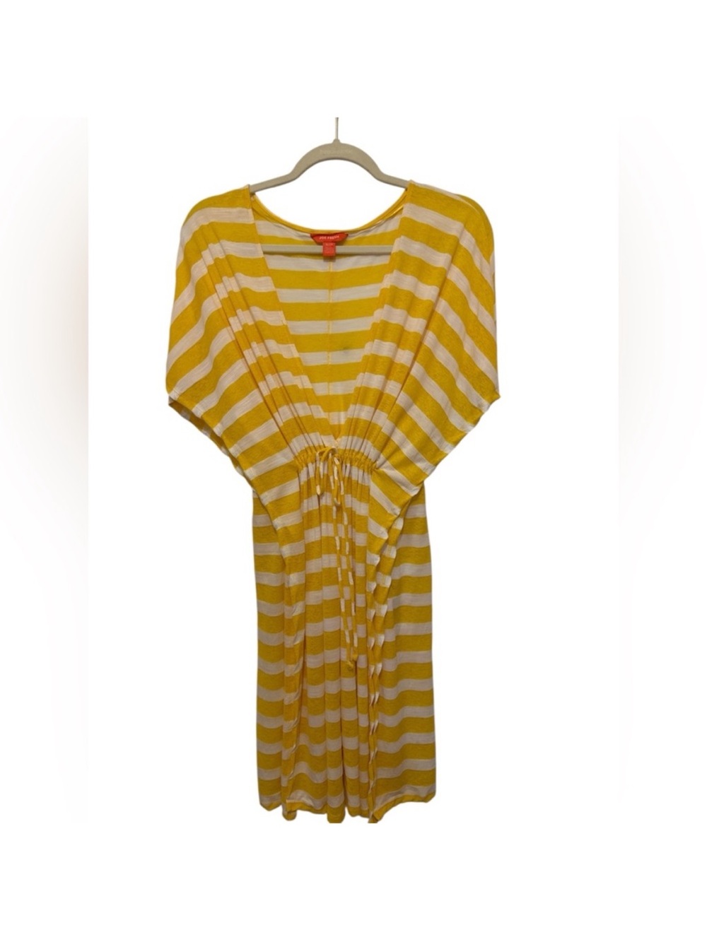 Joe Fresh Yellow & White Striped Swim Coverup